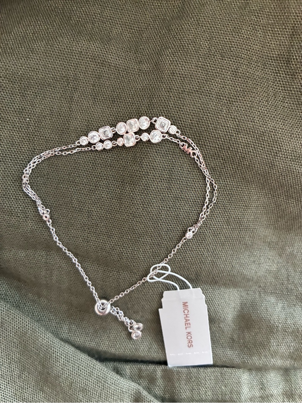Michael Kors Sterling Silver- slider bracelet!